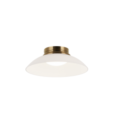 12W LED Aged Gold Brass Metal Flush Mounts (M16401AGFR) - Matteo  12W LED Aged Gold Brass Metal Flush Mounts (M16401AGFR) - Matteo