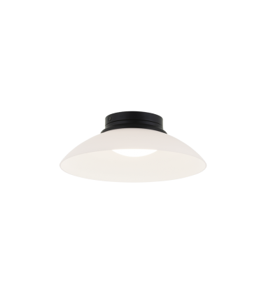  12W LED Matte Black Metal Flush Mounts (M16401MBFR) - Matteo