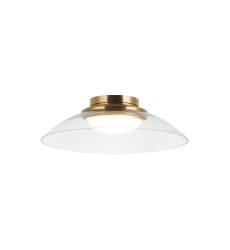 16W LED Aged Gold Brass Metal Flush Mounts (M16411AGCL) - Matteo  16W LED Aged Gold Brass Metal Flush Mounts (M16411AGCL) - Matteo