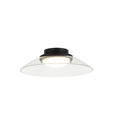  16W LED Matte Black Metal Flush Mounts (M16411MBCL) - Matteo