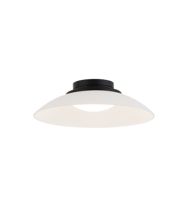  16W LED Matte Black Metal Flush Mounts (M16411MBFR) - Matteo