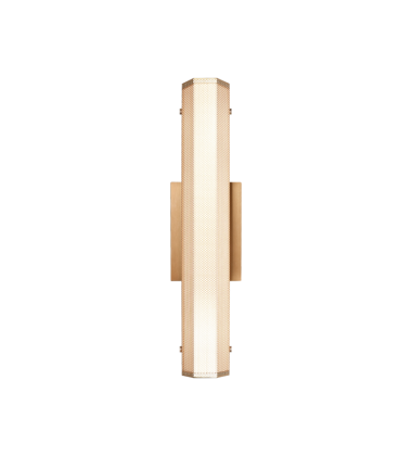 1 x 16W LED 120V Aged Gold Brass Metal Wall Sconce (S01018AG) - Matteo  1 x 16W LED 120V Aged Gold Brass Metal Wall Sconce (S01018AG) - Matteo