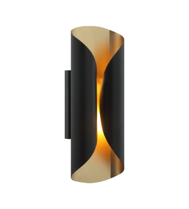  2 x 40W Candelabra Base-E12 120V Matte Black Metal Wall Sconce (S01612MB) - Matteo