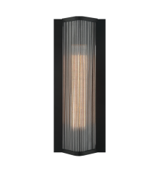  1 x 10W LED Medium Base-E26 120V Matte Black Metal Wall Sconce (S02601MB) - Matteo