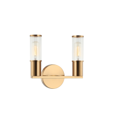 25W Medium Base Aged Gold Brass Metal Wall Sconce (S02802AG) - Matteo 25W Medium Base Aged Gold Brass Metal Wall Sconce (S02802AG) - Matteo