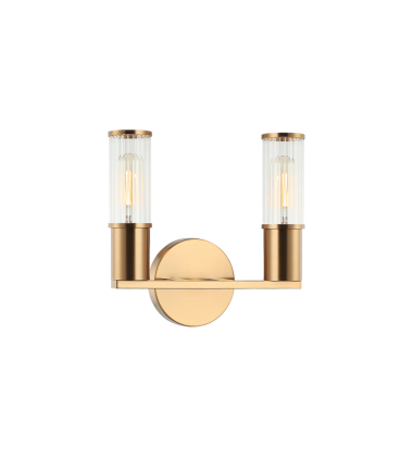 25W Medium Base Aged Gold Brass Metal Wall Sconce (S02802AG) - Matteo 25W Medium Base Aged Gold Brass Metal Wall Sconce (S02802AG) - Matteo
