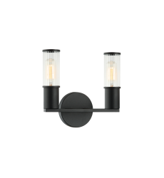25W Medium Base Matte Black Metal Wall Sconce (S02802MB) - Matteo 25W Medium Base Matte Black Metal Wall Sconce (S02802MB) - Matteo