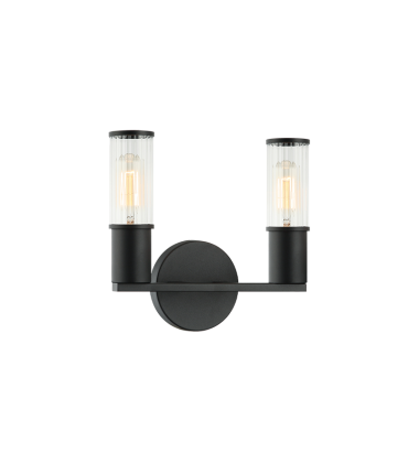 25W Medium Base Matte Black Metal Wall Sconce (S02802MB) - Matteo 25W Medium Base Matte Black Metal Wall Sconce (S02802MB) - Matteo