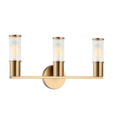  25W Medium Base Aged Gold Brass Metal Wall Sconce (S02803AG) - Matteo