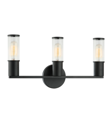 25W Medium Base Matte Black Metal Wall Sconce (S02803MB) - Matteo 25W Medium Base Matte Black Metal Wall Sconce (S02803MB) - Matteo