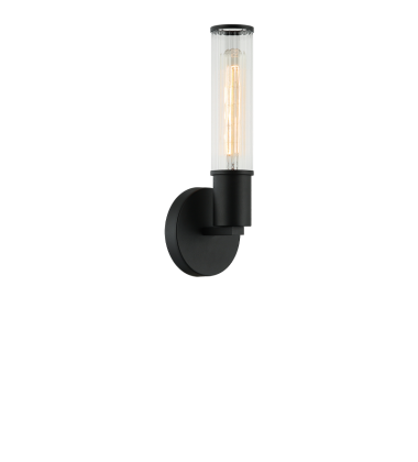  40W Medium Base Matte Black Metal Wall Sconce (S02811MB) - Matteo