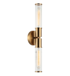 40W Medium Base Aged Gold Brass Metal Wall Sconce (S02812AG) - Matteo 40W Medium Base Aged Gold Brass Metal Wall Sconce (S02812AG) - Matteo