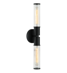 40W Medium Base Matte Black Metal Wall Sconce (S02812MB) - Matteo 40W Medium Base Matte Black Metal Wall Sconce (S02812MB) - Matteo