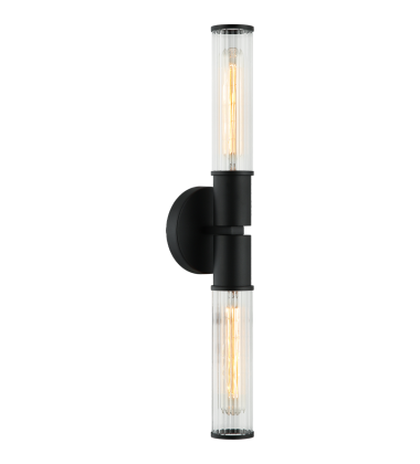  40W Medium Base Matte Black Metal Wall Sconce (S02812MB) - Matteo