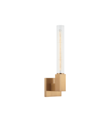  2 x 40W Medium Base-E26 120V? Aged Gold Brass Metal Wall Sconce (S03101AG) - Matteo