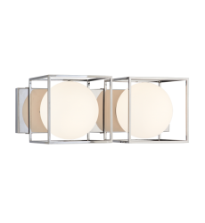  60 Watt Medium E26  Chrome Metal Wall Sconce (S03802CH) - Matteo