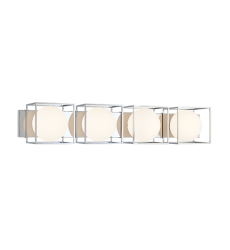  60 Watt Medium E26  Chrome Metal Wall Sconce (S03804CH) - Matteo