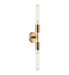 40 Watt Medium E26 Aged Gold Brass Metal VANITY (S04002AG) - Matteo 40 Watt Medium E26 Aged Gold Brass Metal VANITY (S04002AG) - Matteo