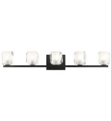  5 x 40W G9 120V? Matte Black Metal VANITY (S04105MB) - Matteo