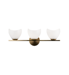 3 x 28W G9 120V Aged Gold Brass Metal VANITY (S04203AGOP) - Matteo 3 x 28W G9 120V Aged Gold Brass Metal VANITY (S04203AGOP) - Matteo