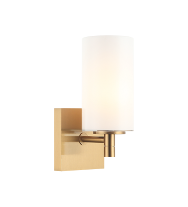   Aged Gold Brass Metal Wall Sconce (S04901AGOP) - Matteo