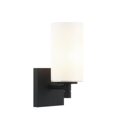   Matte Black Metal Wall Sconce (S04901MBOP) - Matteo