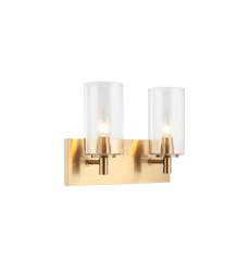   Aged Gold Brass Metal Wall Sconce (S04902AGCL) - Matteo