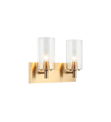   Aged Gold Brass Metal Wall Sconce (S04902AGCL) - Matteo