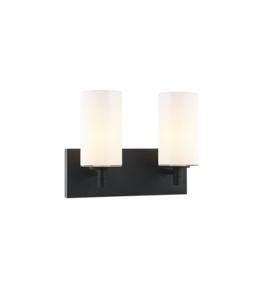   Matte Black Metal Wall Sconce (S04902MBOP) - Matteo