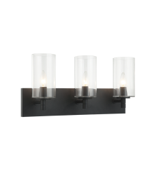   Matte Black Metal Wall Sconce (S04903MBCL) - Matteo