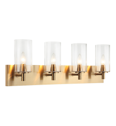   Aged Gold Brass Metal Wall Sconce (S04904AGCL) - Matteo