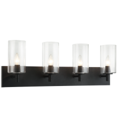   Matte Black Metal Wall Sconce (S04904MBCL) - Matteo