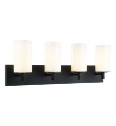   Matte Black Metal Wall Sconce (S04904MBOP) - Matteo