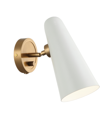  60 Watt Medium E26  White Metal Wall Sconce (S05211WH) - Matteo