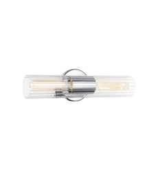  60 Watt Medium E26  Chrome Metal Wall Sconce (S05401CH) - Matteo