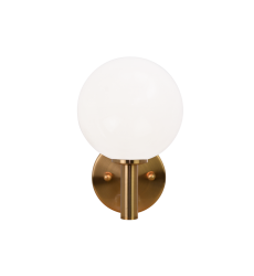40 Watt Candelabra E12 Aged Gold Brass Metal Wall Sconce (S06001AGOP) - Matteo 40 Watt Candelabra E12 Aged Gold Brass Metal Wall Sconce (S06001AGOP) - Matteo