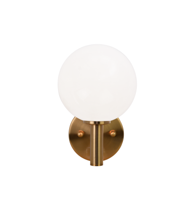  40 Watt Candelabra E12  Aged Gold Brass Metal Wall Sconce (S06001AGOP) - Matteo