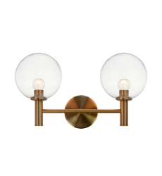 40 Watt Candelabra E12 Aged Gold Brass Metal Wall Sconce (S06002AGCL) - Matteo 40 Watt Candelabra E12 Aged Gold Brass Metal Wall Sconce (S06002AGCL) - Matteo