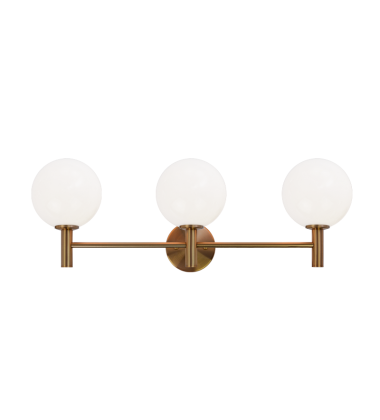 40 Watt Candelabra E12 Aged Gold Brass Metal Wall Sconce (S06003AGOP) - Matteo 40 Watt Candelabra E12 Aged Gold Brass Metal Wall Sconce (S06003AGOP) - Matteo