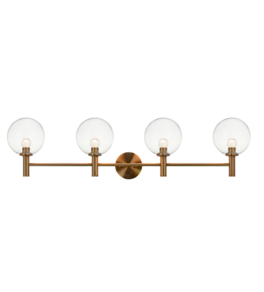 40 Watt Candelabra E12 Aged Gold Brass Metal Wall Sconce (S06004AGCL) - Matteo 40 Watt Candelabra E12 Aged Gold Brass Metal Wall Sconce (S06004AGCL) - Matteo