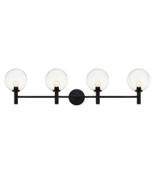 40 Watt Candelabra E12 Black Metal Wall Sconce (S06004BKCL) - Matteo 40 Watt Candelabra E12 Black Metal Wall Sconce (S06004BKCL) - Matteo