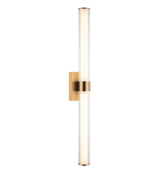 15W LED Aged Gold Brass Metal VANITY (S06432AG) - Matteo 15W LED Aged Gold Brass Metal VANITY (S06432AG) - Matteo