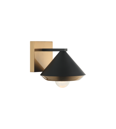   Matte Black Metal Wall Sconce (S06801MBAG) - Matteo