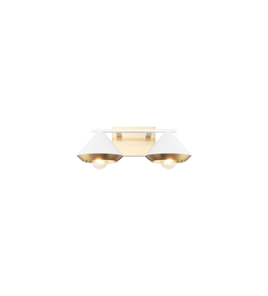   White Metal Wall Sconce (S06802WHAG) - Matteo