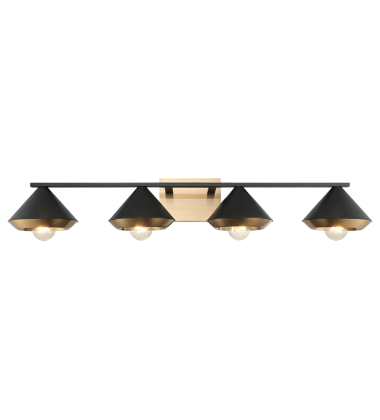   Matte Black Metal Wall Sconce (S06804MBAG) - Matteo