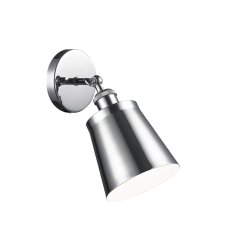  60 Watt Medium E26  Chrome Metal Wall Sconce (S08201CH) - Matteo