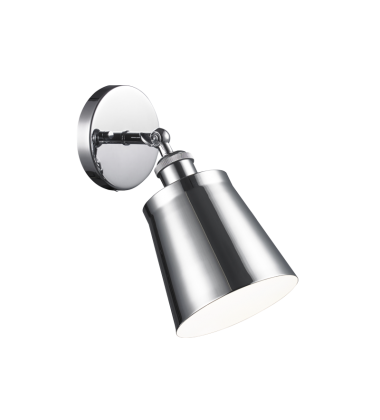  60 Watt Medium E26  Chrome Metal Wall Sconce (S08201CH) - Matteo