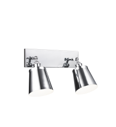  60 Watt Medium E26  Chrome Metal Wall Sconce (S08202CH) - Matteo