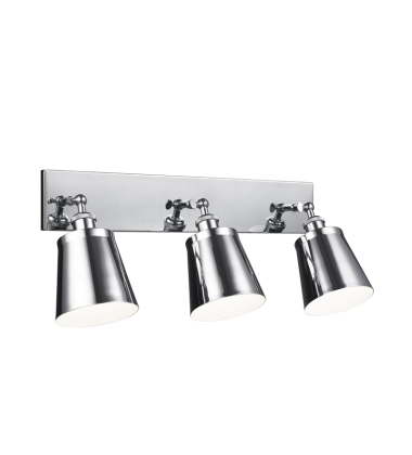  60 Watt Medium E26  Chrome Metal Wall Sconce (S08203CH) - Matteo