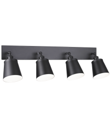  60 Watt Medium E26  Black Metal Wall Sconce (S08204BK) - Matteo